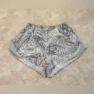 Lululemon Floral Print Hotty Hot Shorts